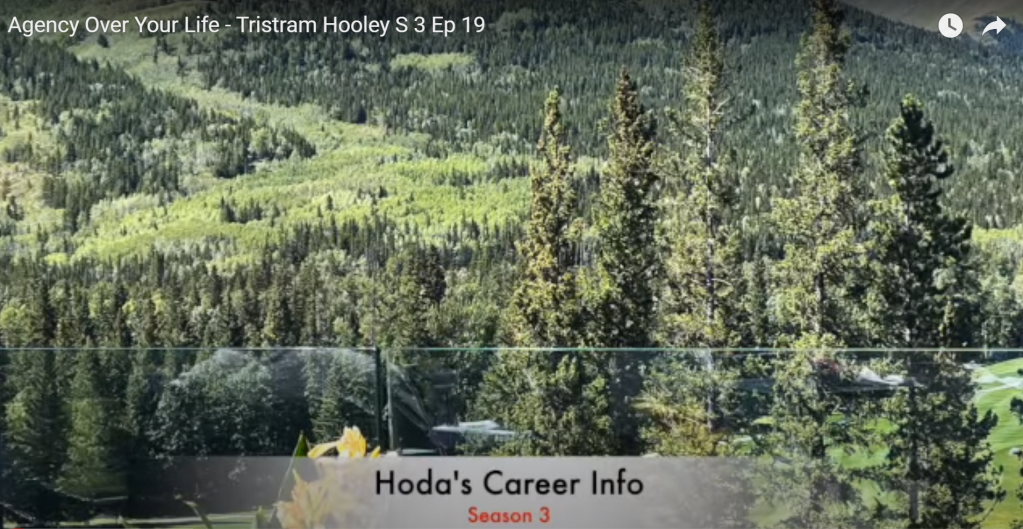 Discussing career and agency on Hoda Kilani’s Career Info show